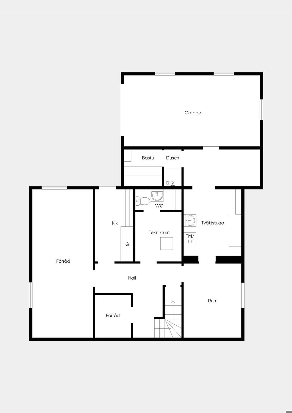 Källarplan.