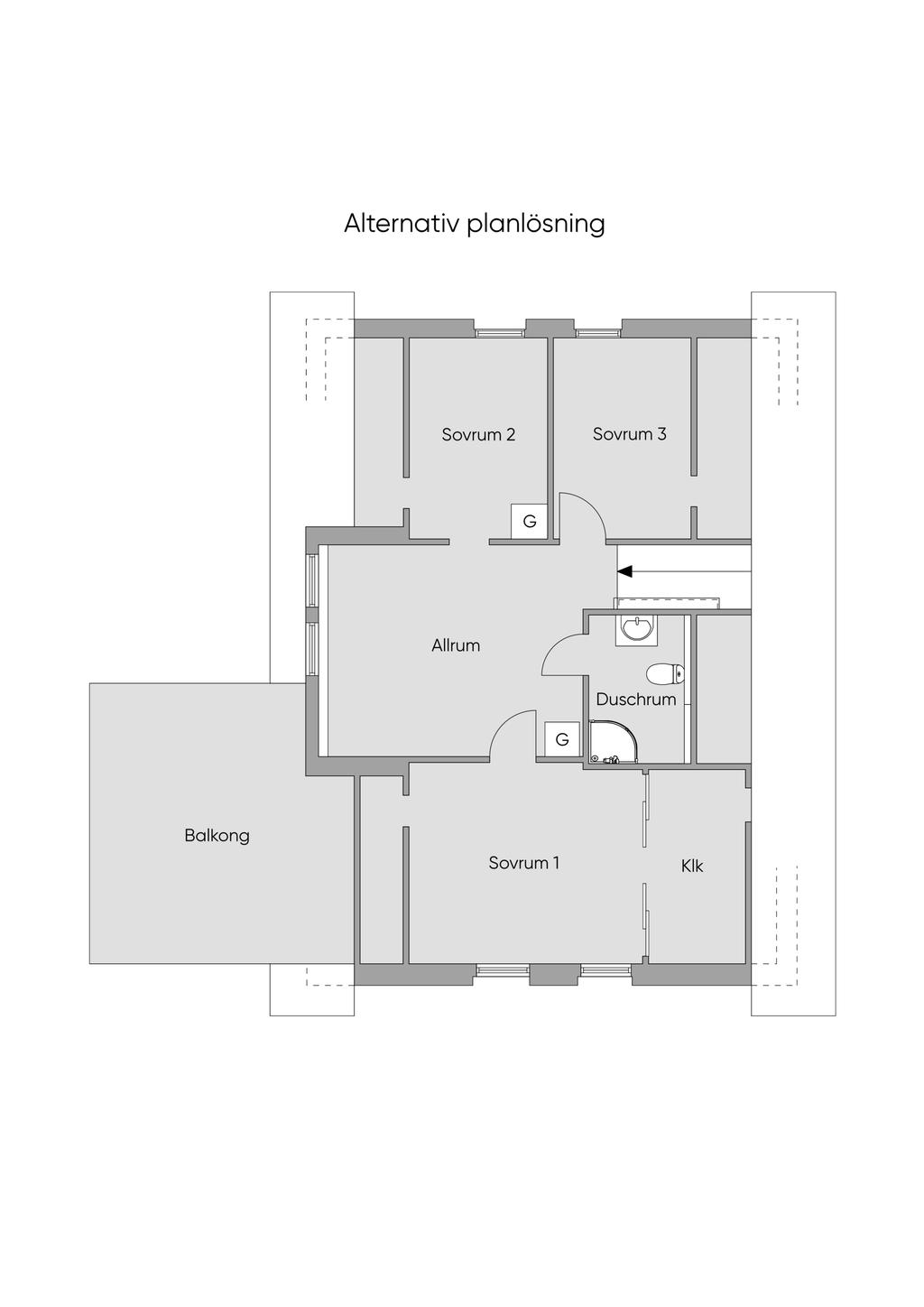 Alternativ planritning