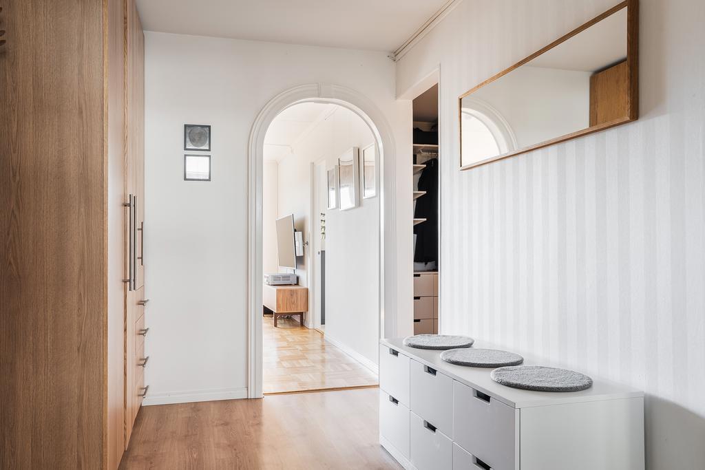 Hallen med garderober