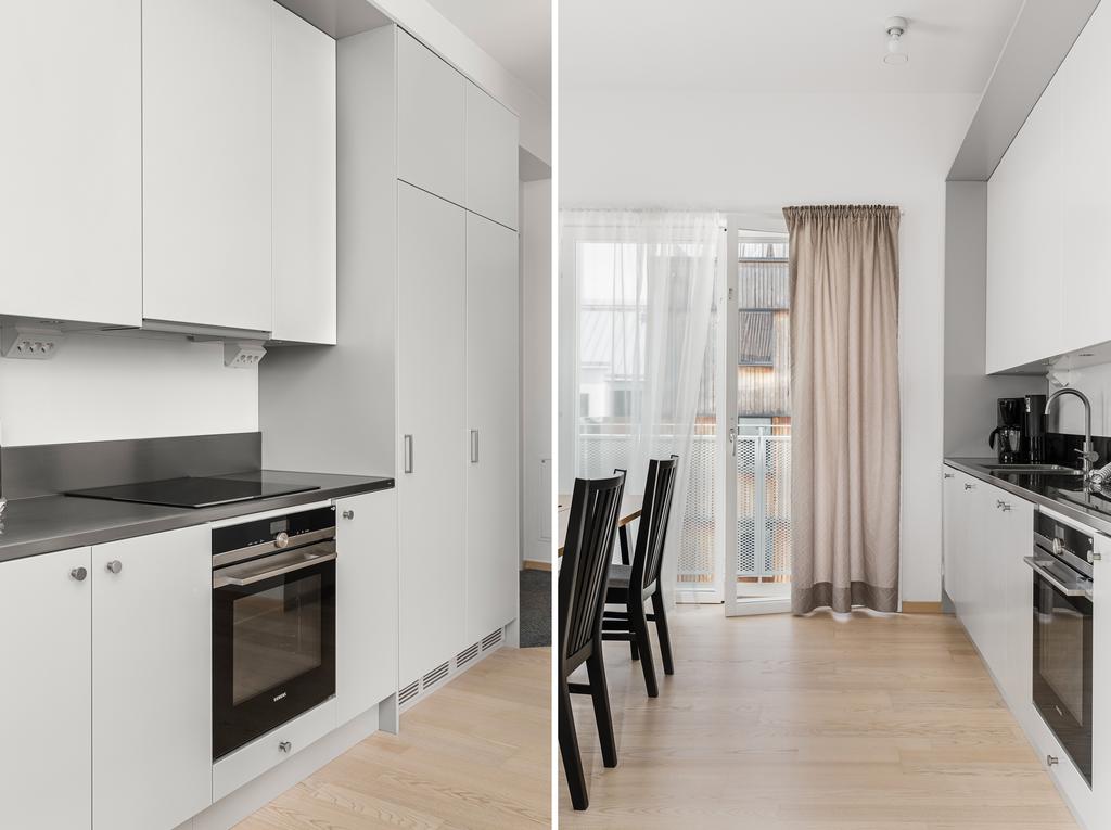 Vitvaror från Siemens och bänkskiva i rostfritt stål
