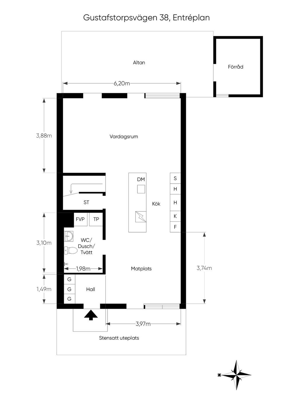 Planritning entréplan
