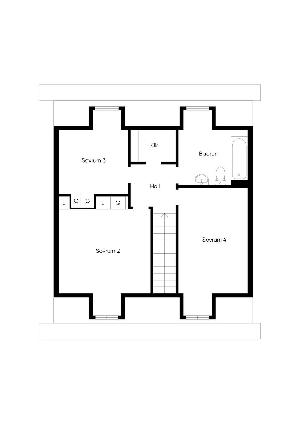 PLANRITNING ÖVRE PLAN
