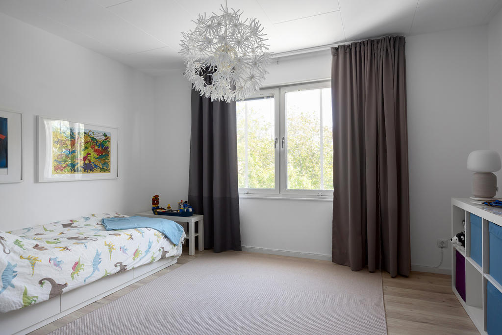 Sovrum tre med plats för säng och skrivbord