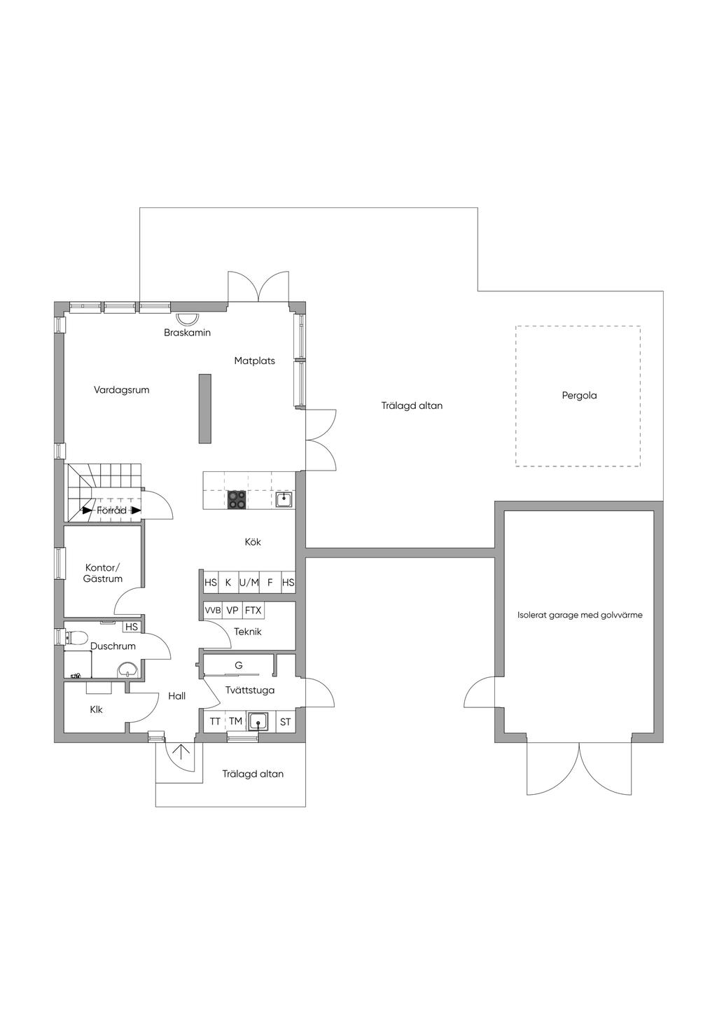 Planritning - Entréplan