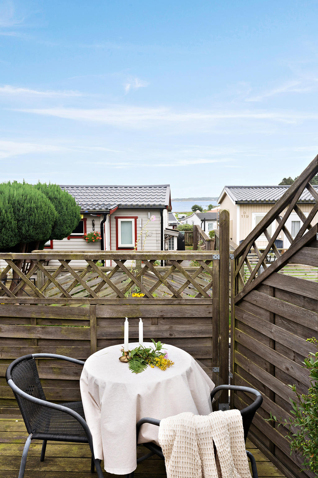 Havsglimt från uteplatsen