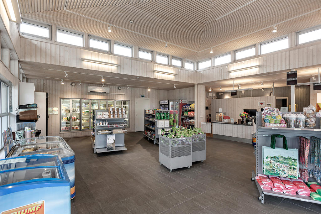 Butik vid campingen.