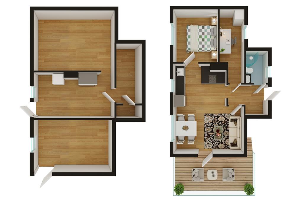 Gästhus och källare under bostadsdelen