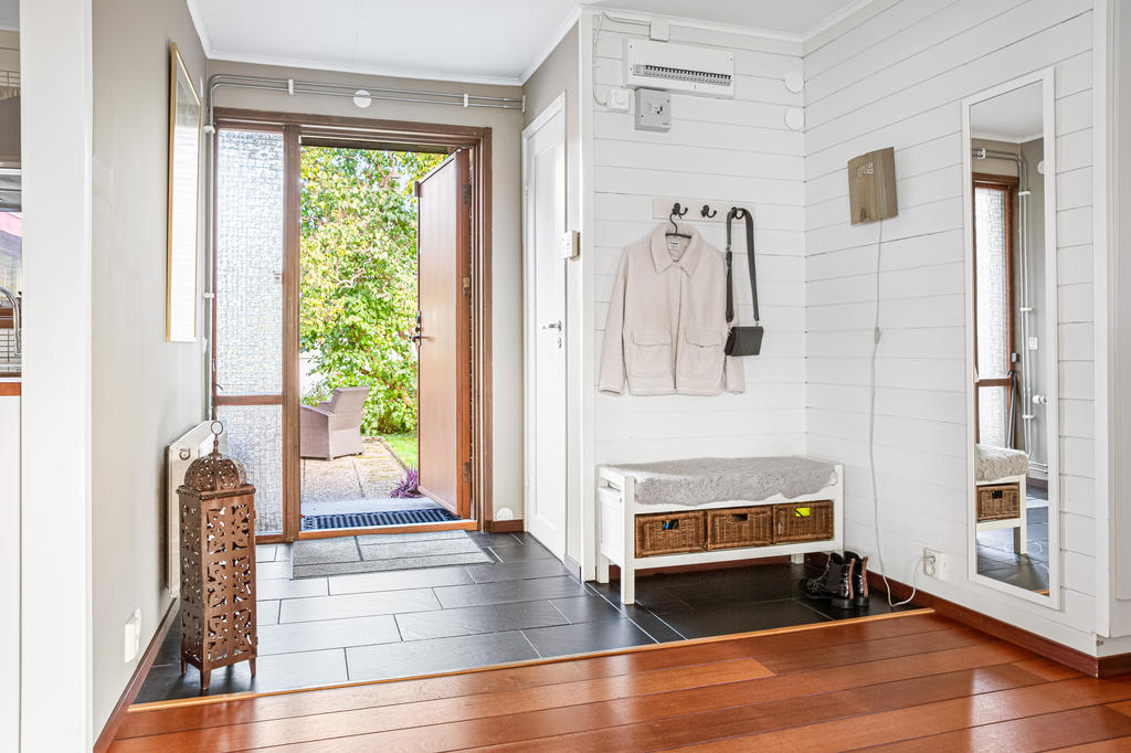 Välkomnande entréhall