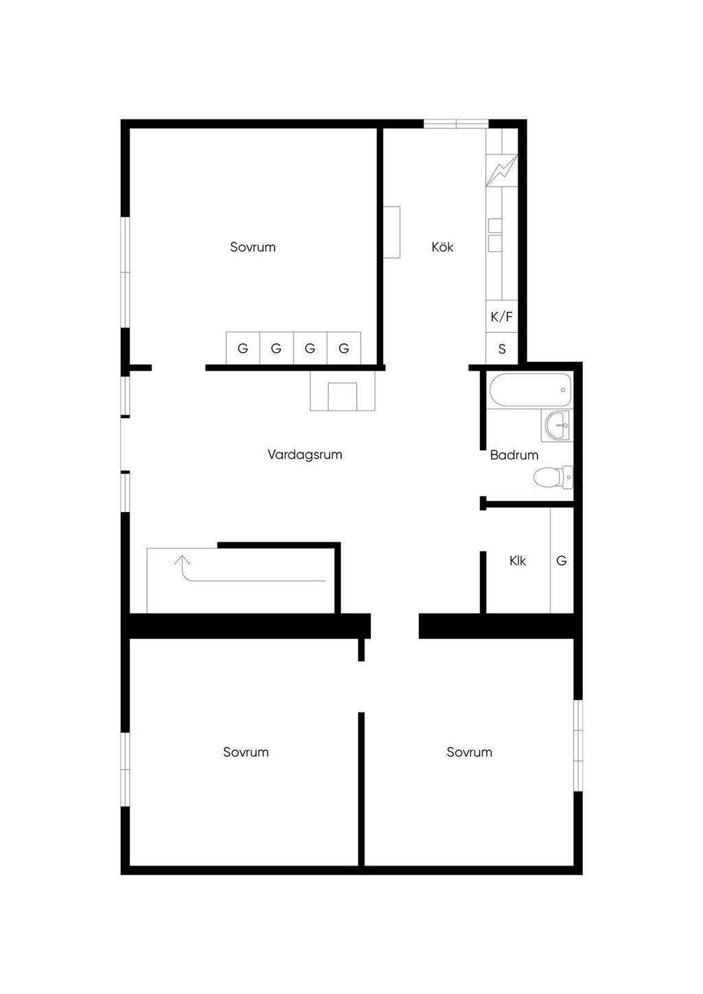 Planlösning Lgh D
