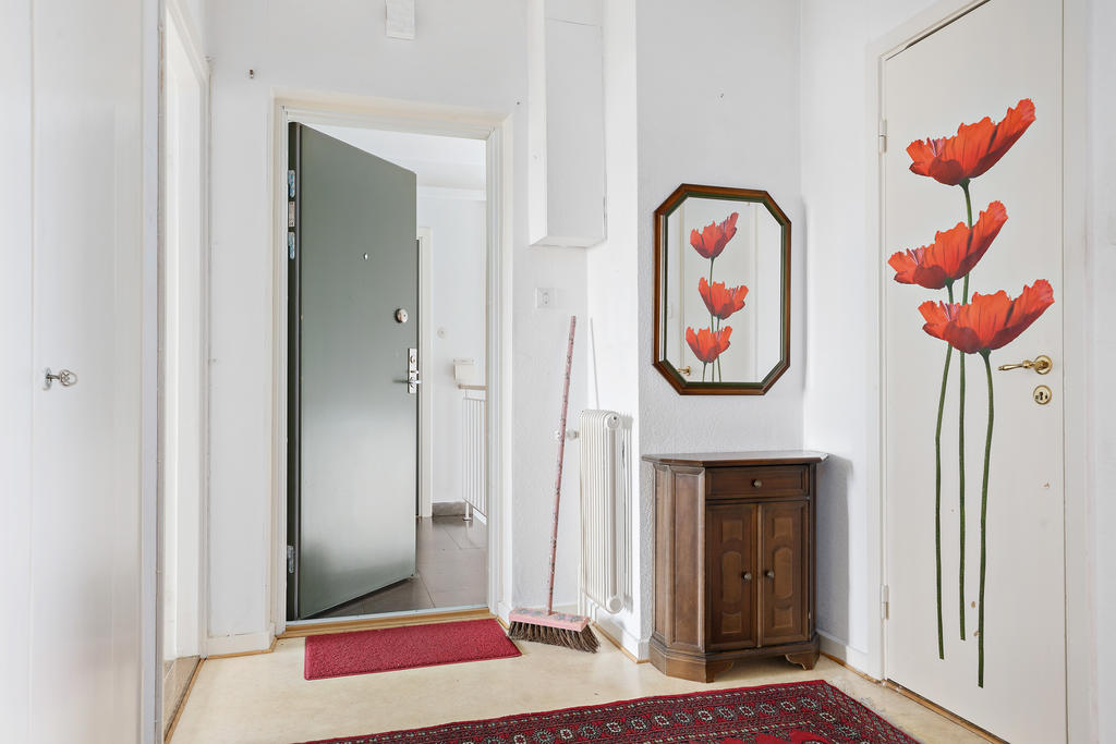 Hall med garderober