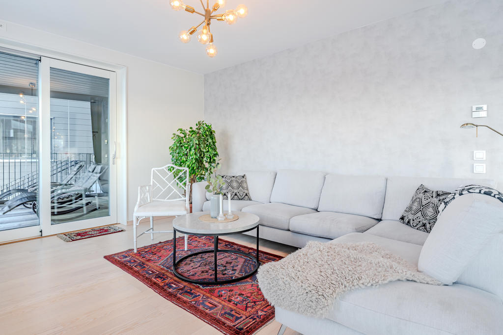 Skjutdörrar mot uterummet från vardagsrummet!