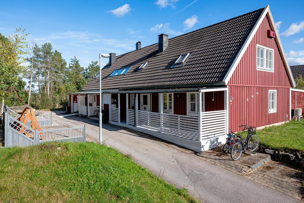 Framsidan har eftermiddag och kvällssol 