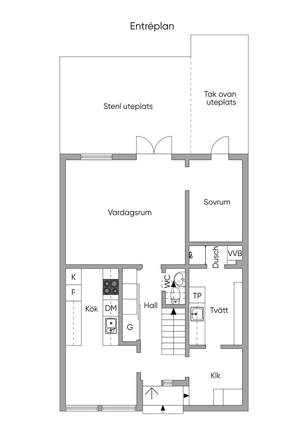 Planlösning entréplan