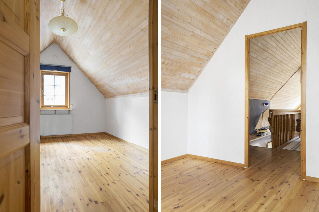 Sovrum på vindsvåningen