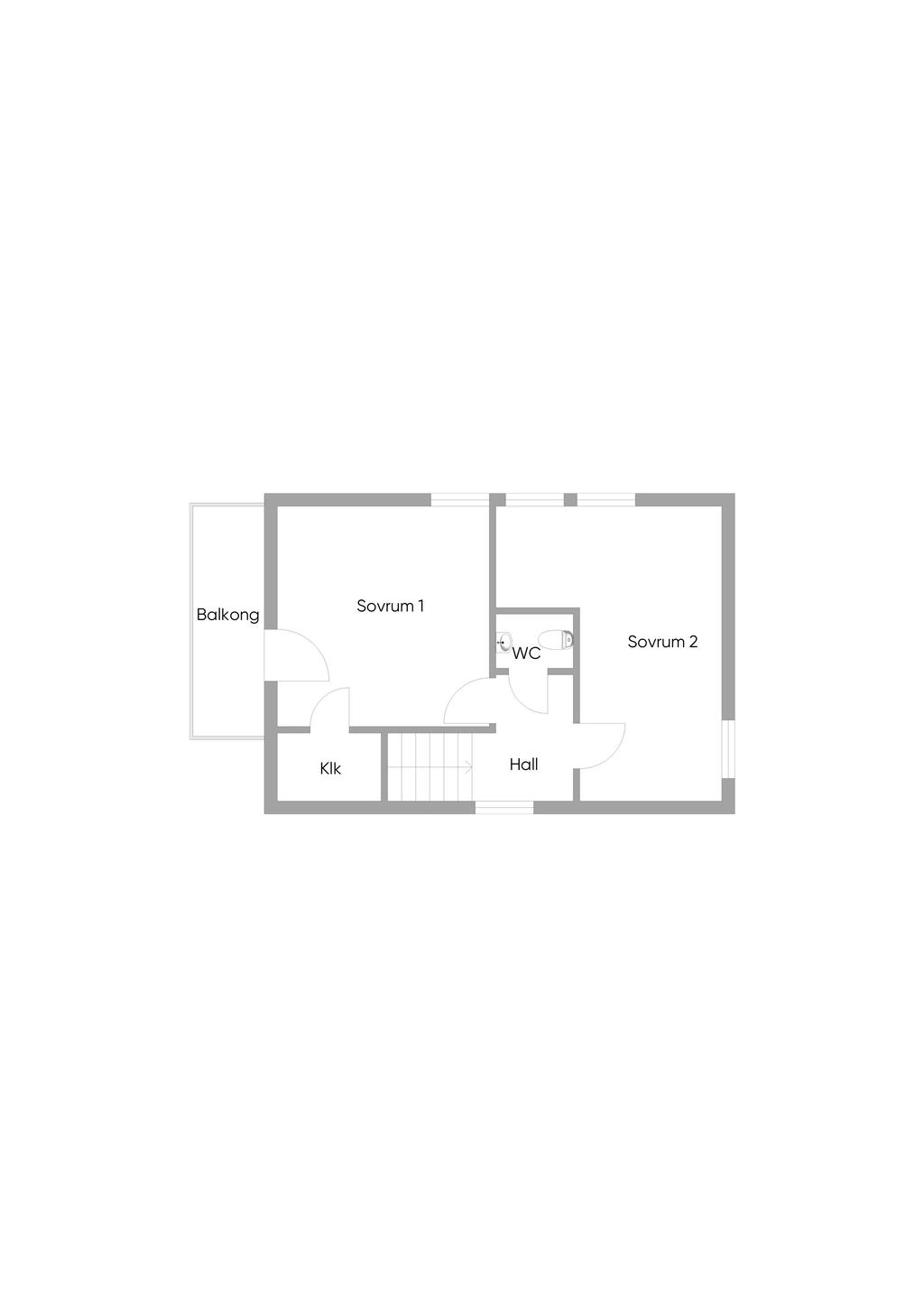 Planlösning övreplan