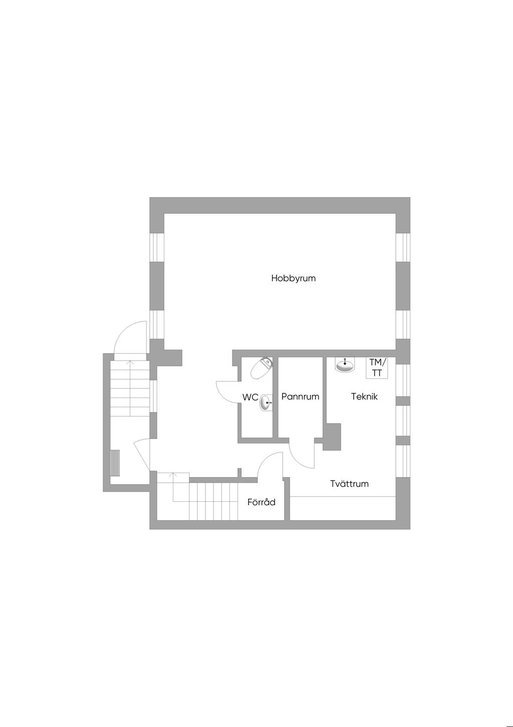 Planlösning källarplan