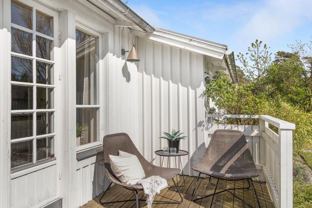 Sitthörnet på verandan