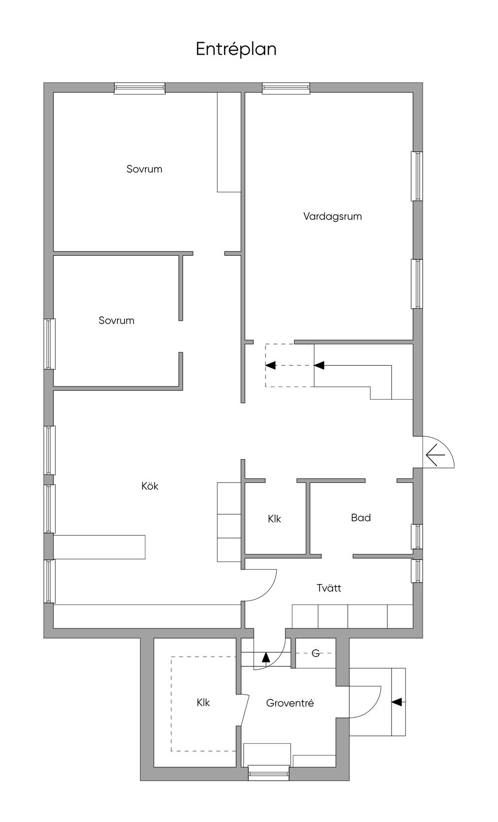 Planlösning entré