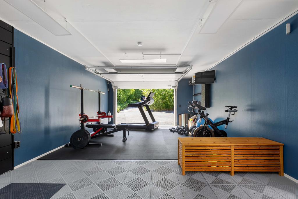Garage inrett till gym