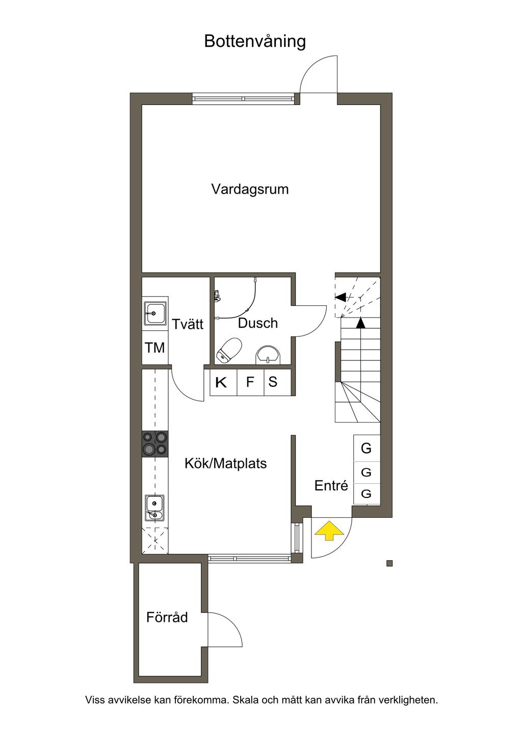 Planritning botenvåning