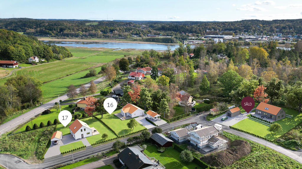 Översikt över tomterna samt området