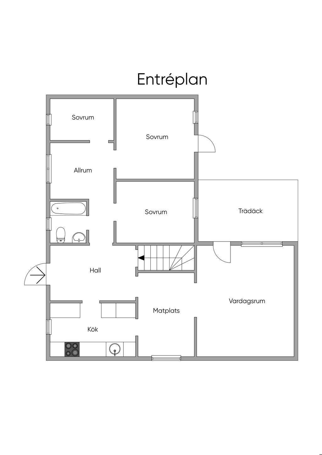 Planlösning entréplan