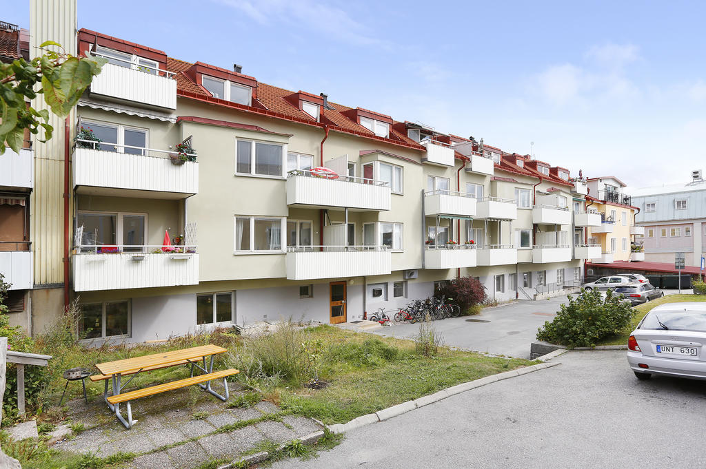 Vy från bakgården i söderläge