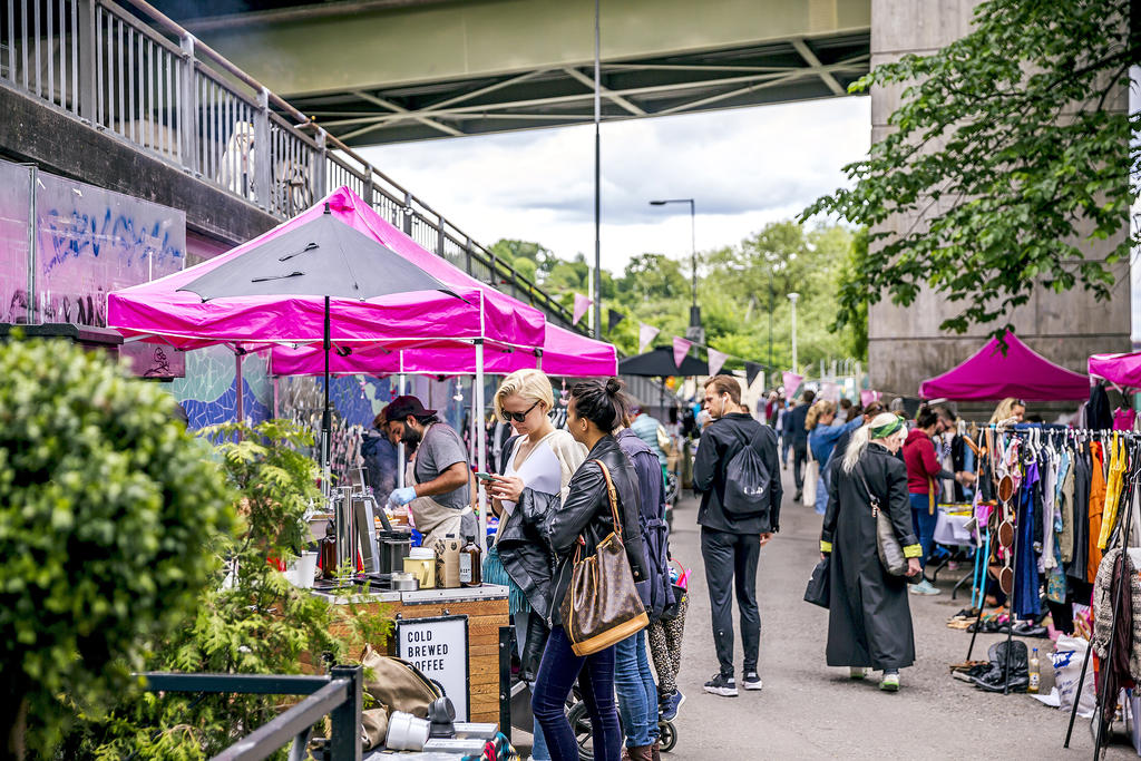 Helgmarknad i Hornstull.