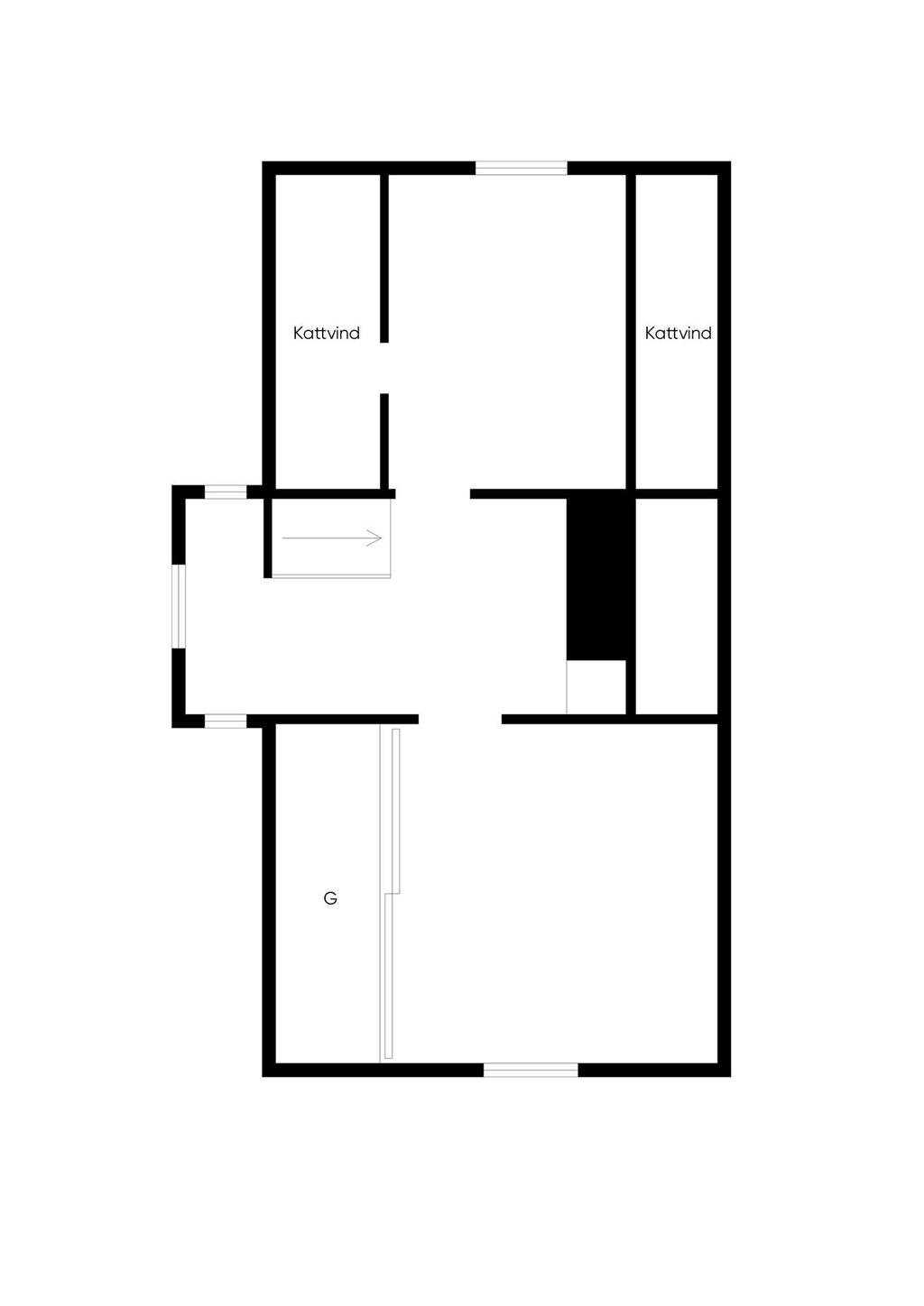 Planlösning övre plan