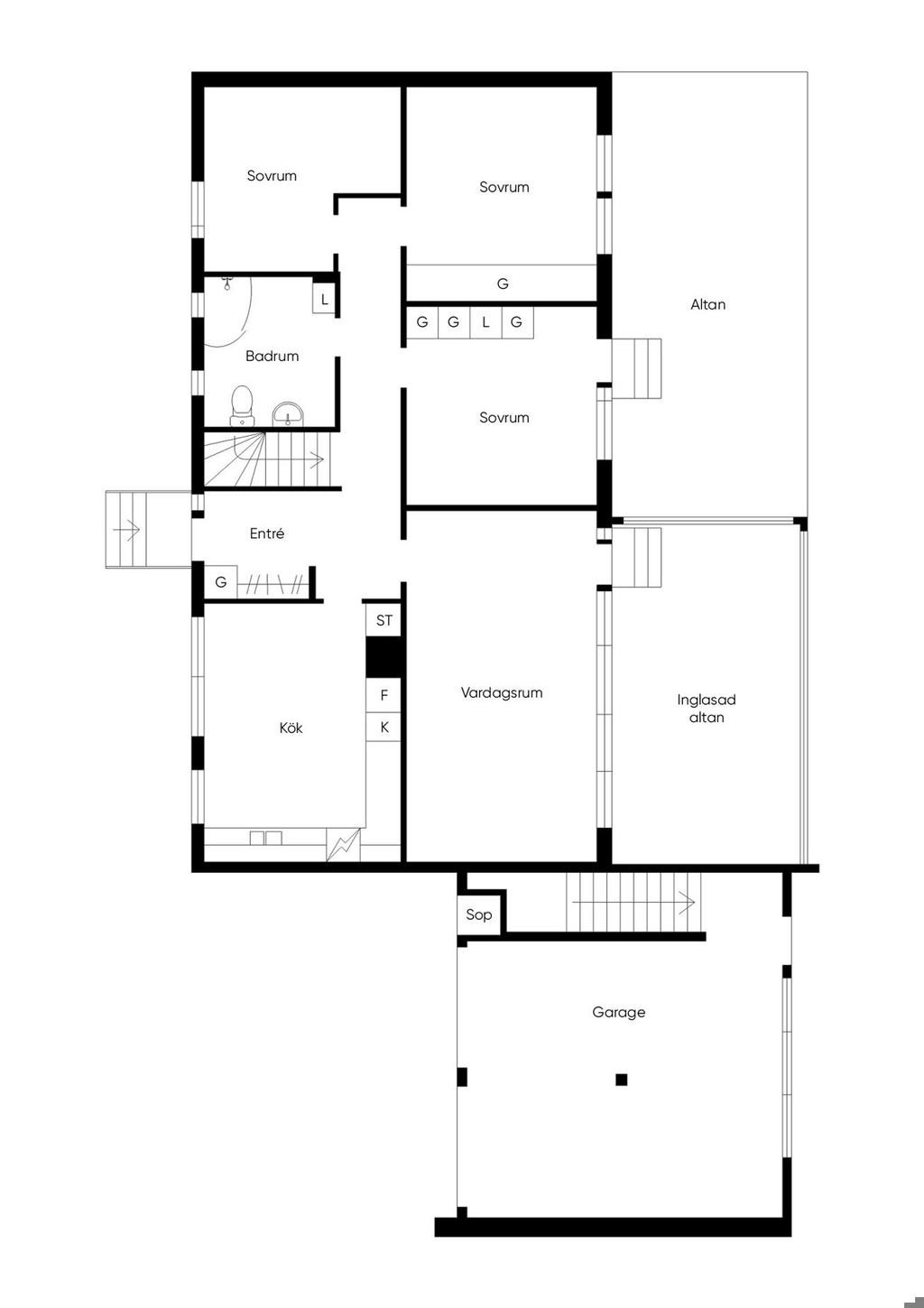 Planritning entréplan