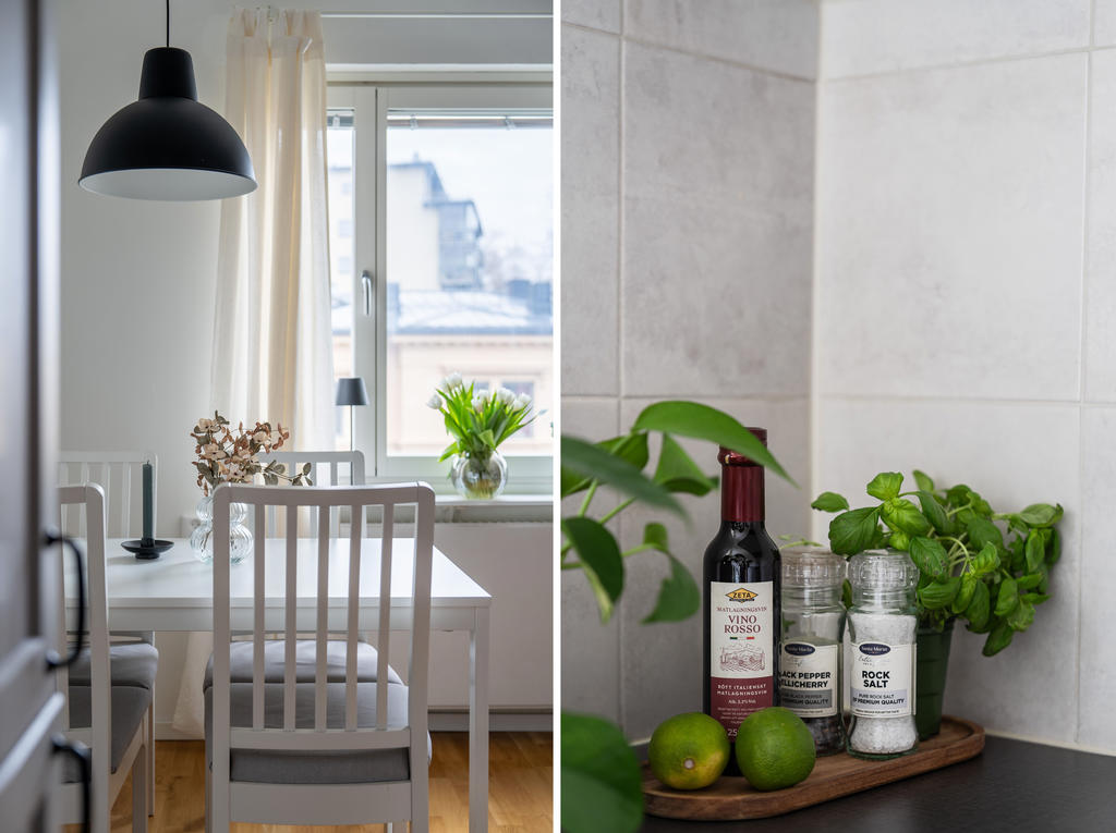 Kök med härligt ljus