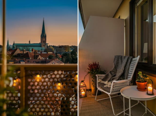 På våning 11 med magisk vy till Domkyrkan