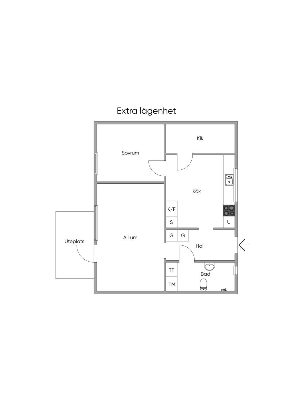 Planritning lägenhet