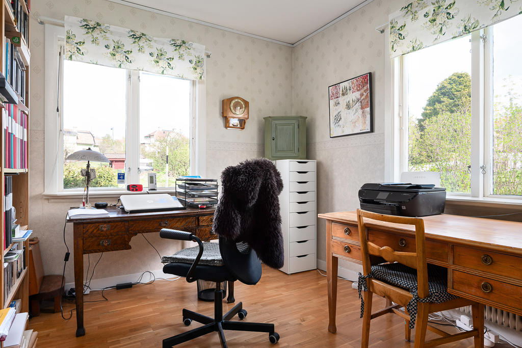 Sovrum eller arbetsrum entréplan