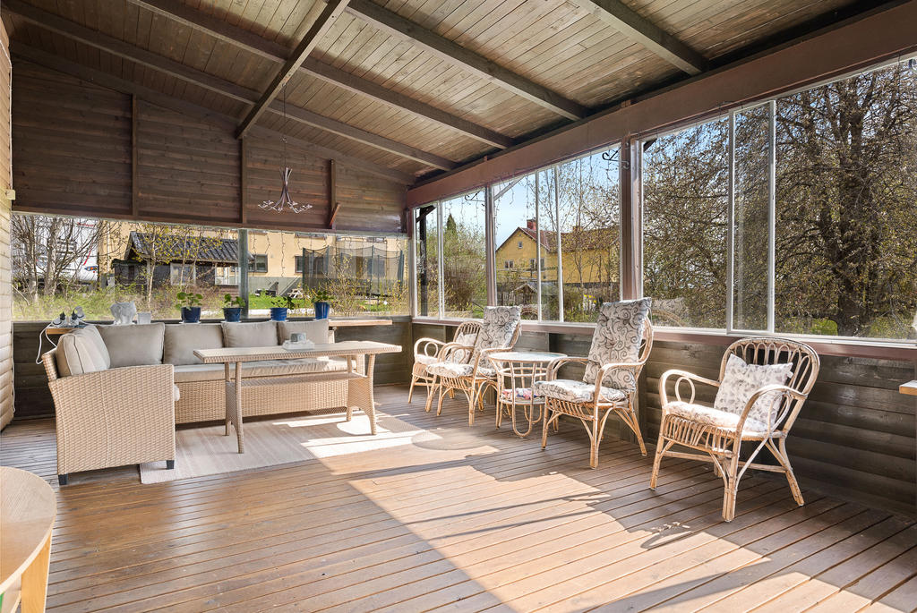 Riktigt stort och härligt uterum