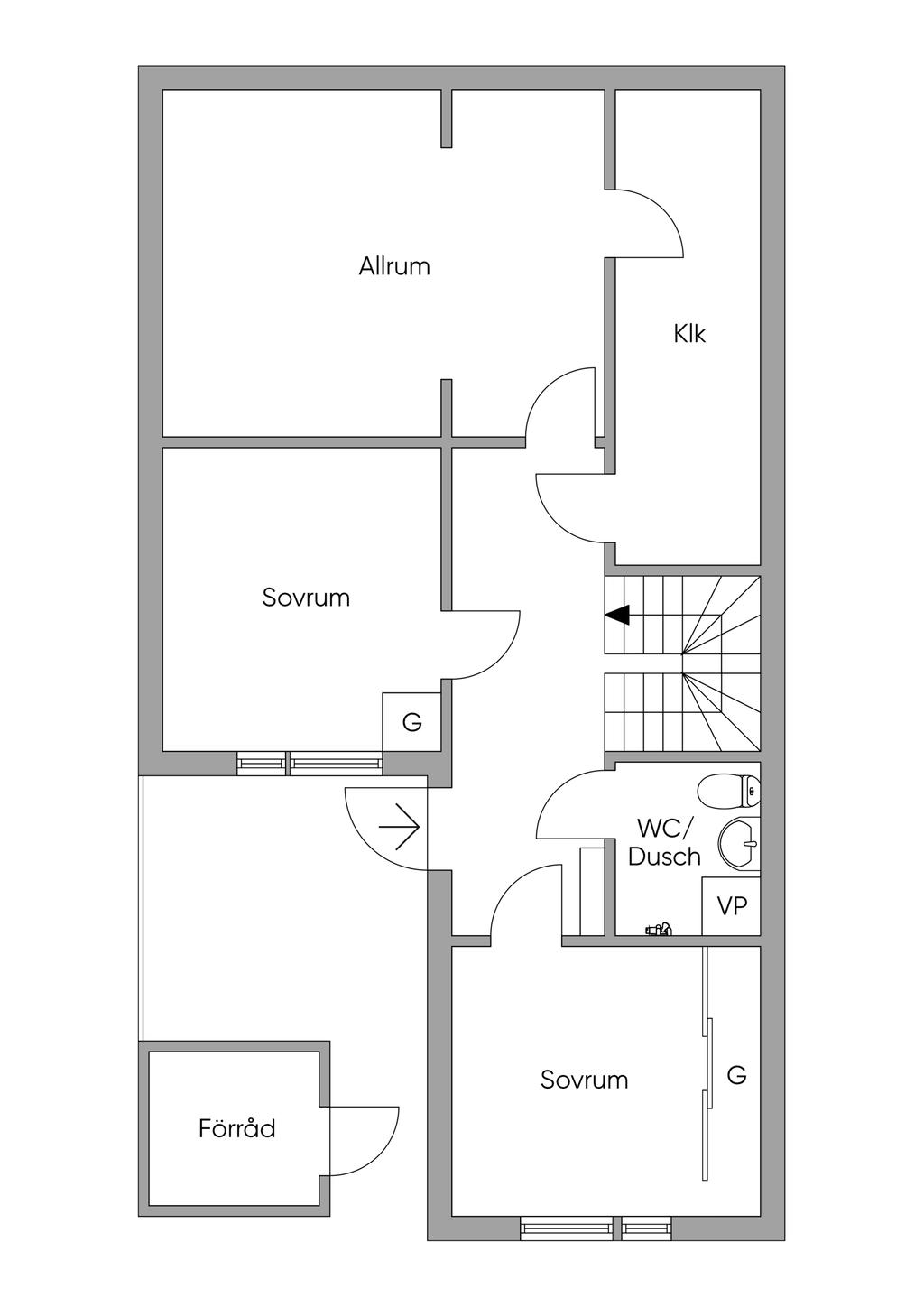 Planlösning entréplan