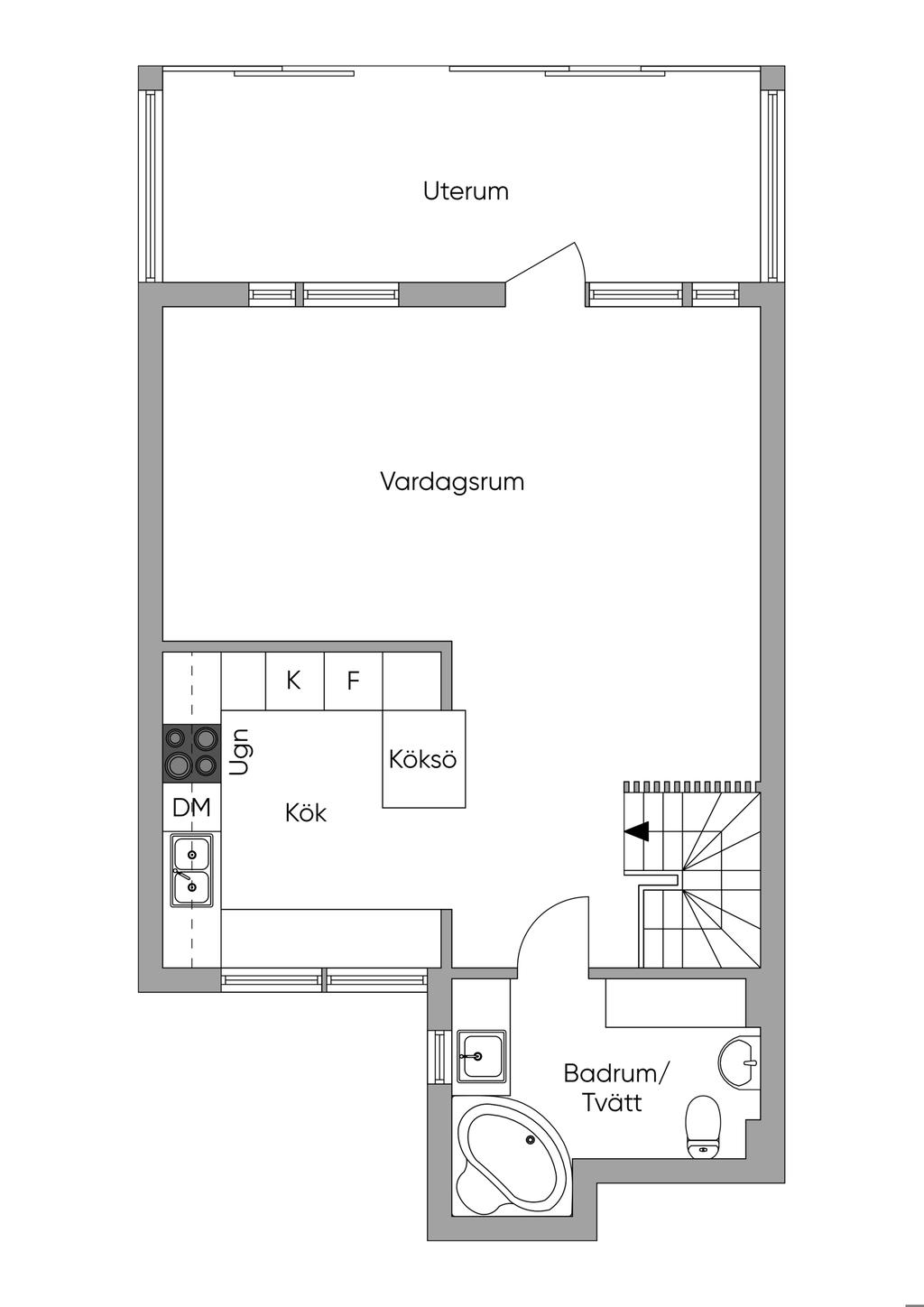 Planlösning övervåning