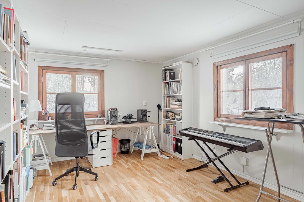 Sovrum i gästhus.