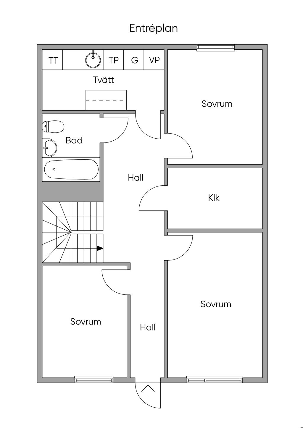 Planritning entréplan