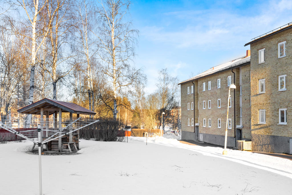 Gemensam grillplats på föreningens innergård. 