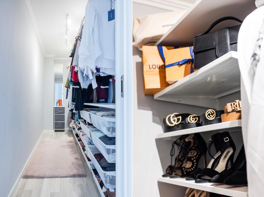 Välpanerad och rymlig walk-in-closet