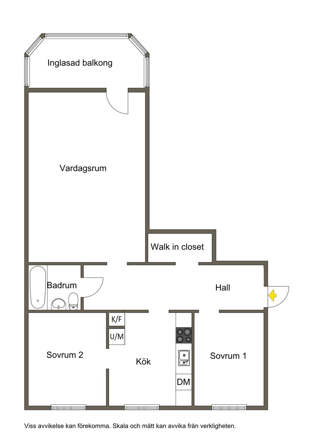 Planlösning. 