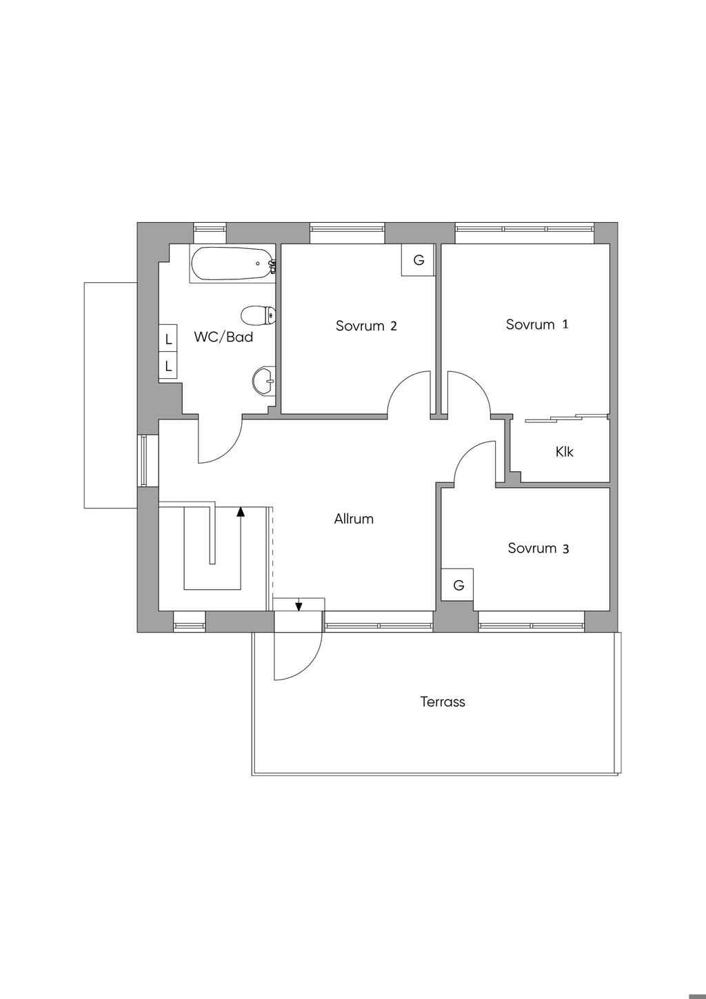 Planskiss övre plan