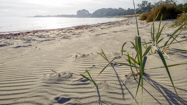 Gångavstånd till den magiska badstranden i Austre