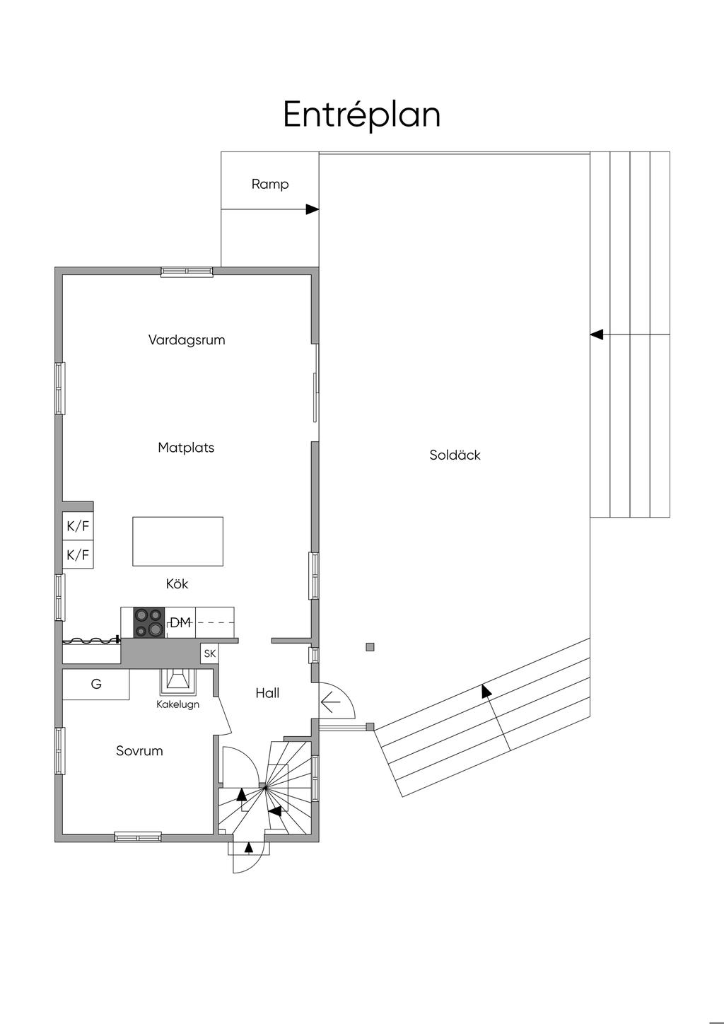 Planlösning entréplan