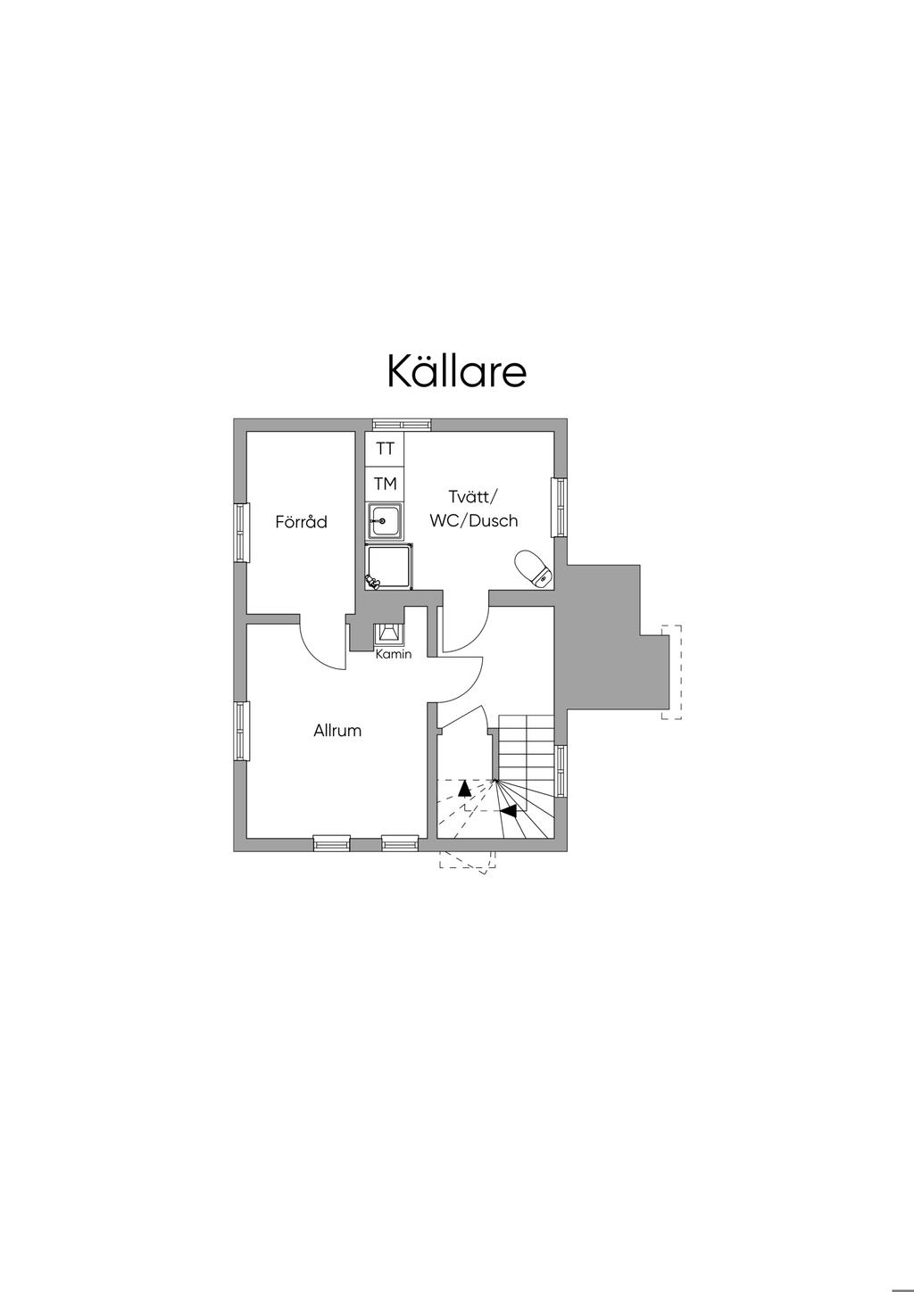 Planlösning källare