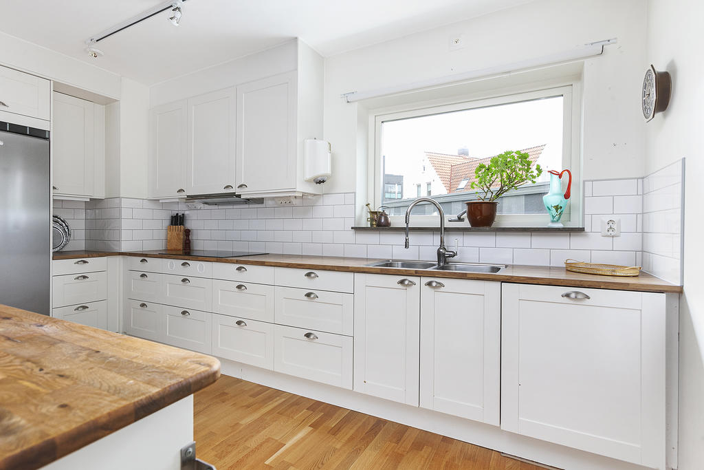 Fina arbetsytor och mycket naturligt ljus