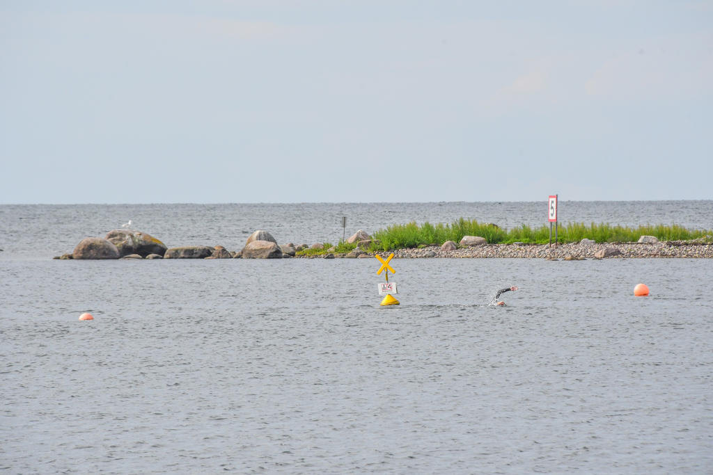 Open water simning vid Långviken
