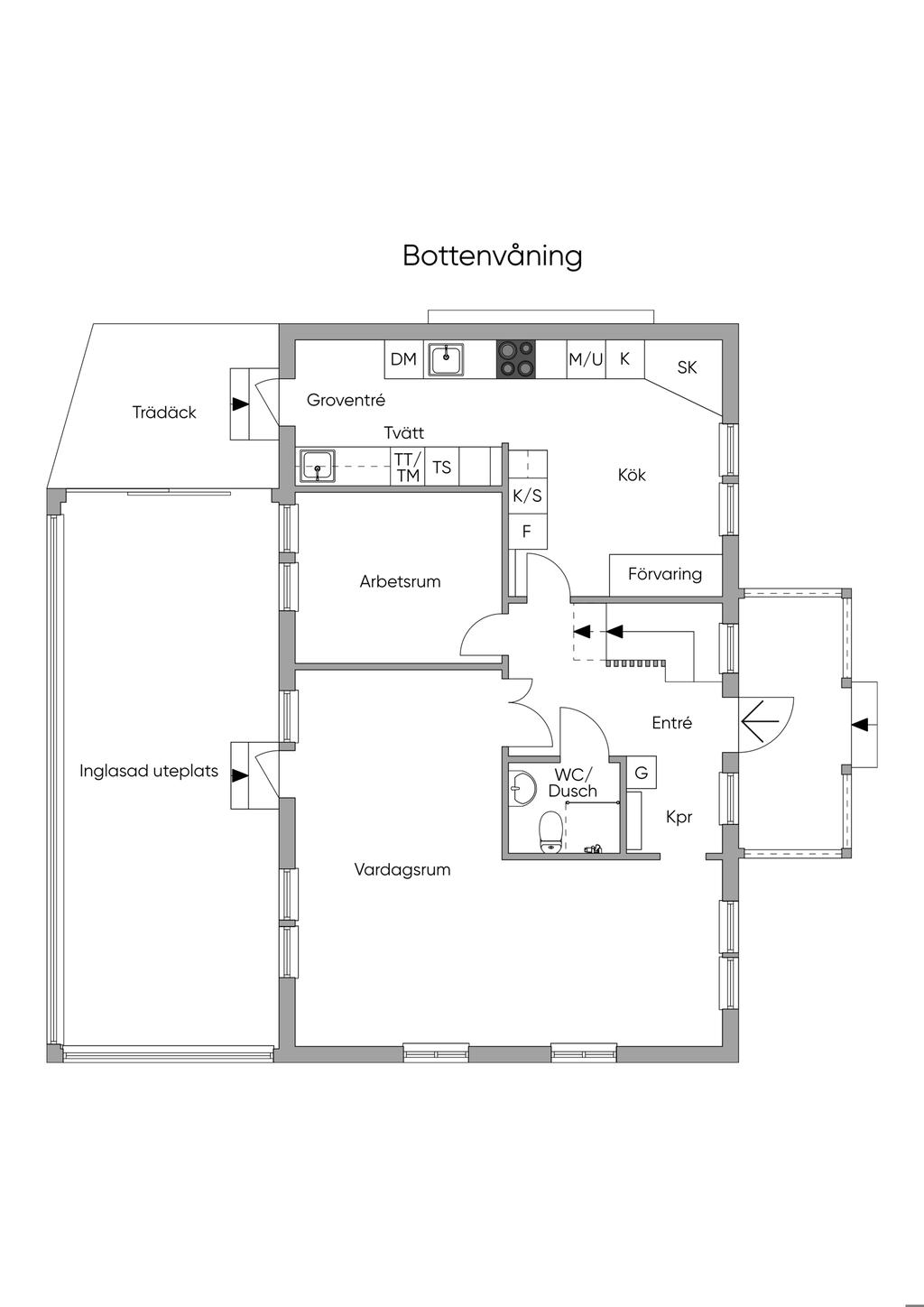 Planlösning entréplan