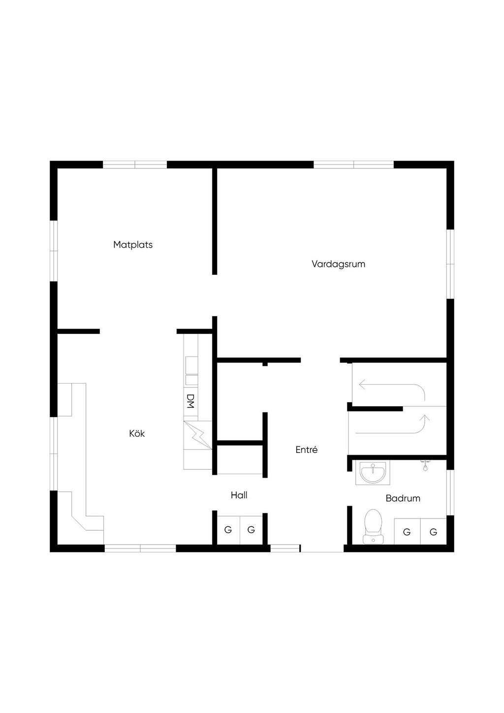 Planlösning - Entréplan